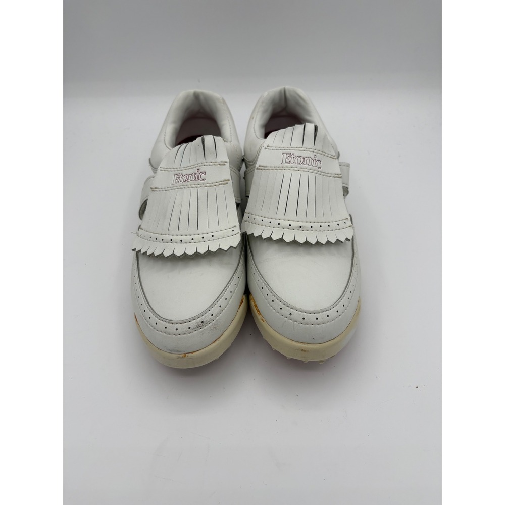 Etonic Softspikes ST Womens White Leather Kiltie Golf Shoes Size 8.5 M G1028806